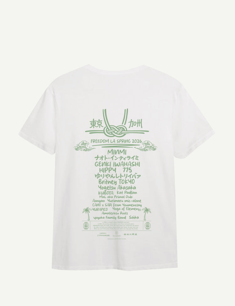 【受注生産】LINE-UP T-SHIRT (BLACK / WHITE)