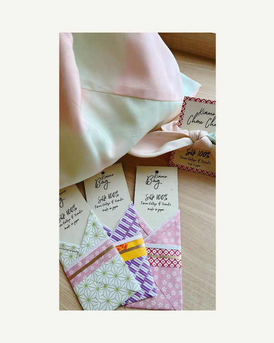 ヴィンテージ着物シュシュ