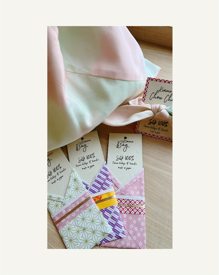 ヴィンテージ着物シュシュ