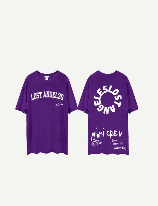 [Reprinted Edition] LOST ANGELES -unit#c tee-（PURPLE）