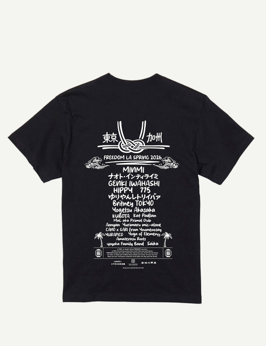 【受注生産】LINE-UP T-SHIRT (BLACK / WHITE)