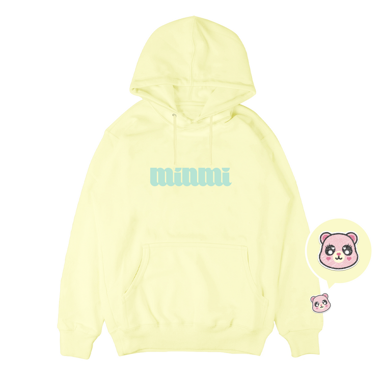 【期間限定】MINMIロゴパーカー ”くまぽ” ワンポイント刺繍